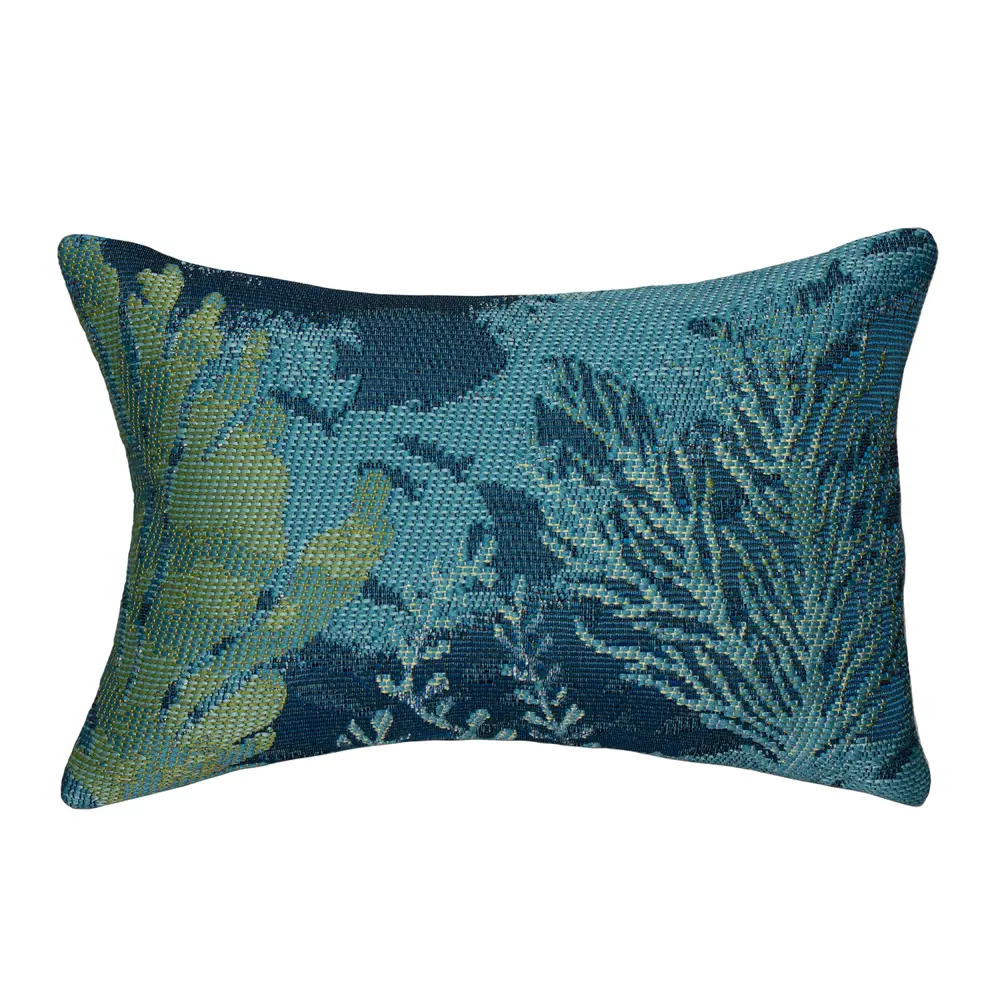 Liora Manne Marina Coral Garden Indoor/Outdoor Pillow Lapis 12