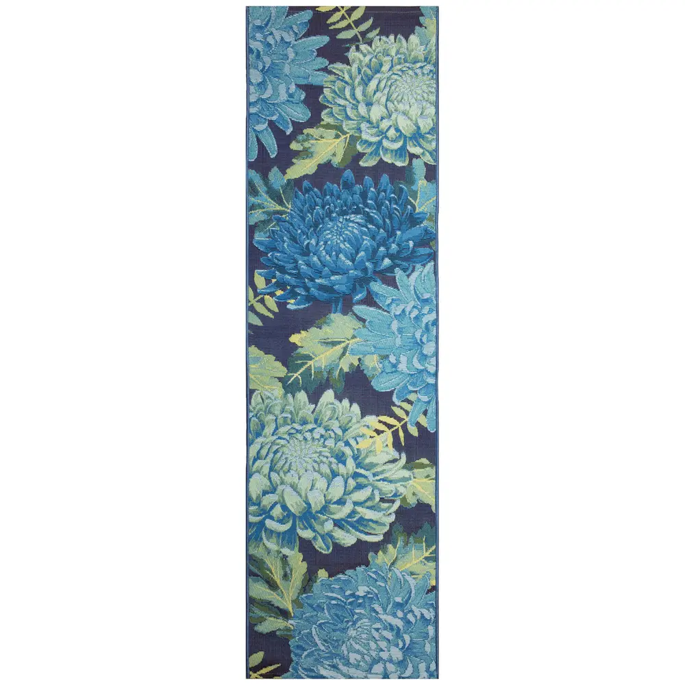 Liora Manne Marina Mum Indoor/Outdoor Area Rug Blue 1'11