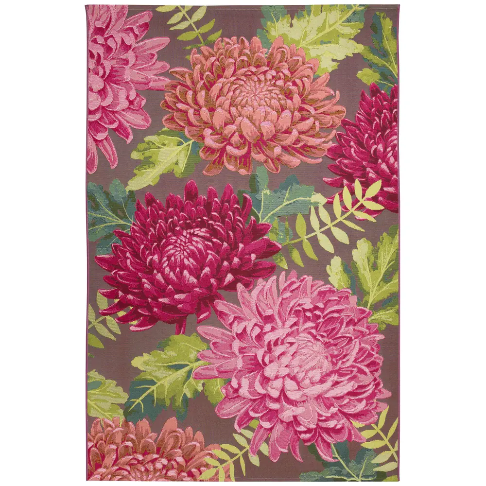 Liora Manne Marina Mum Indoor/Outdoor Area Rug Fuchsia 6'6