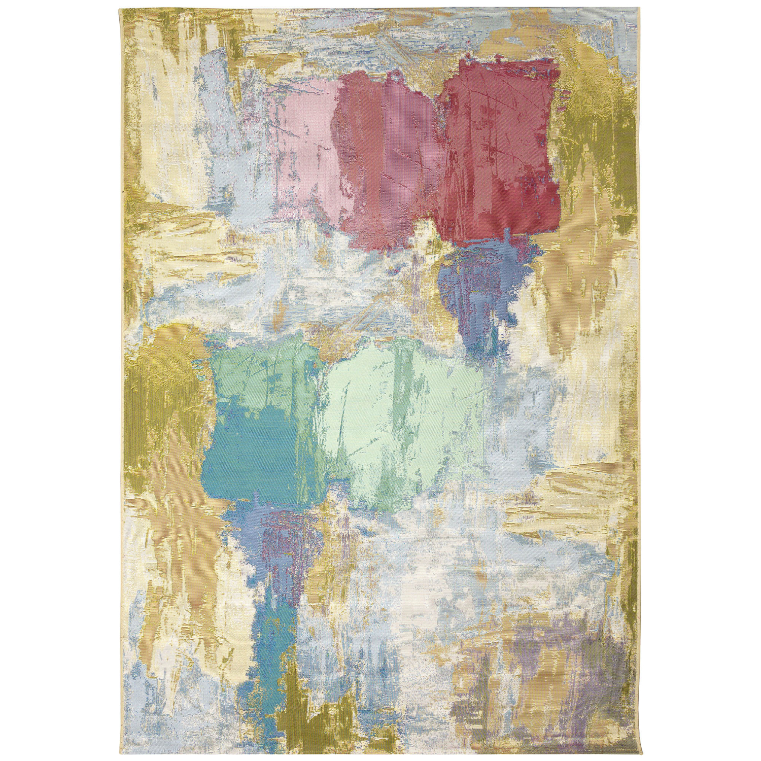 Liora Manne Marina Watercolor Indoor/Outdoor Area Rug Pastel 4'10