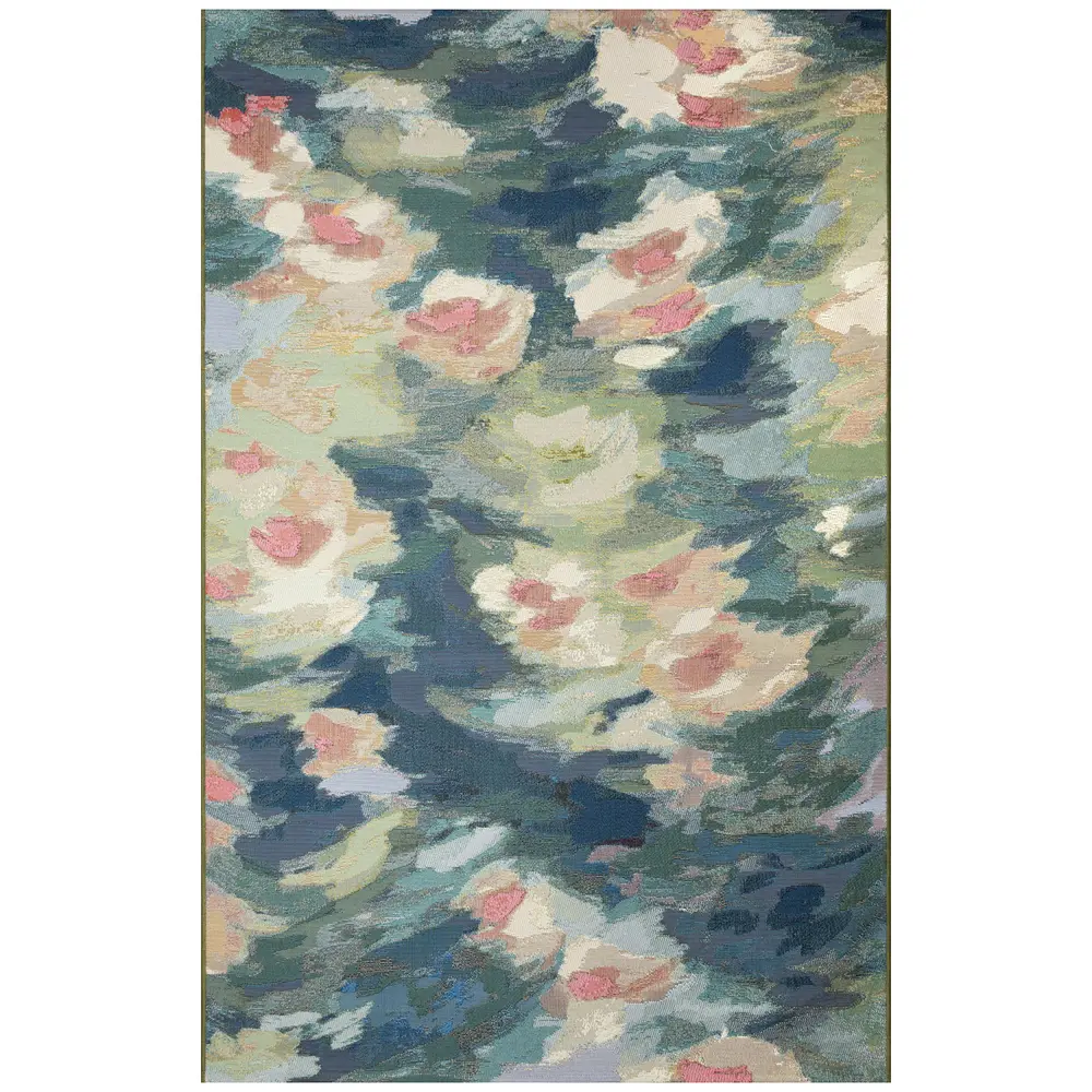 Liora Manne Marina Watercolor Pond Indoor/Outdoor Area Rug Multi 7'10