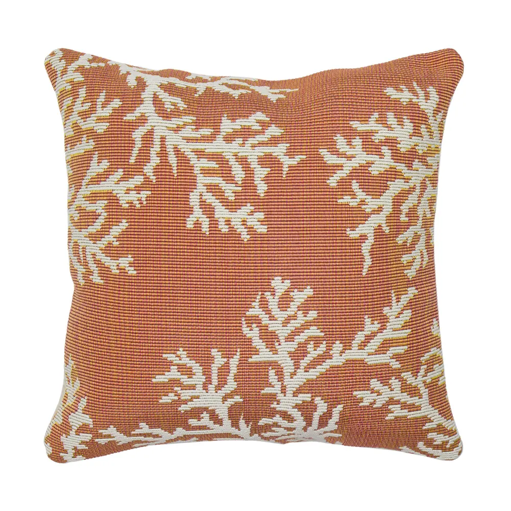 Liora Manne Marina Coral Edge Indoor/Outdoor Pillow Sunset 18
