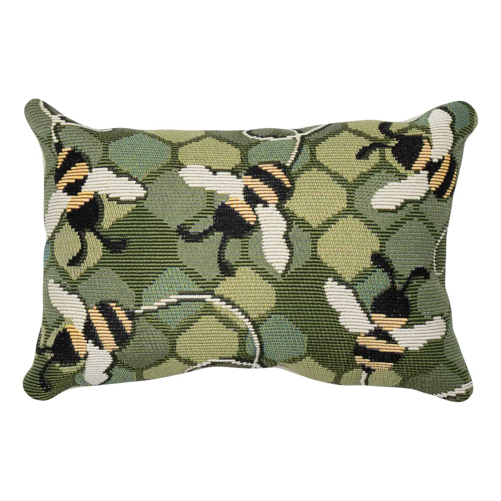 Liora Manne Marina Bee Free Indoor/Outdoor Pillow Green 12