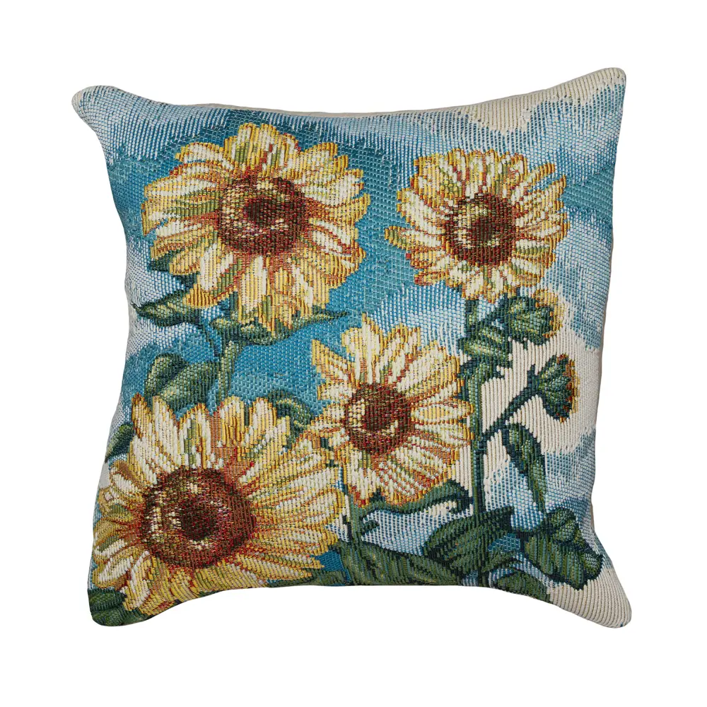 Liora Manne Marina Sunny Day Indoor/Outdoor Pillow Blue 18