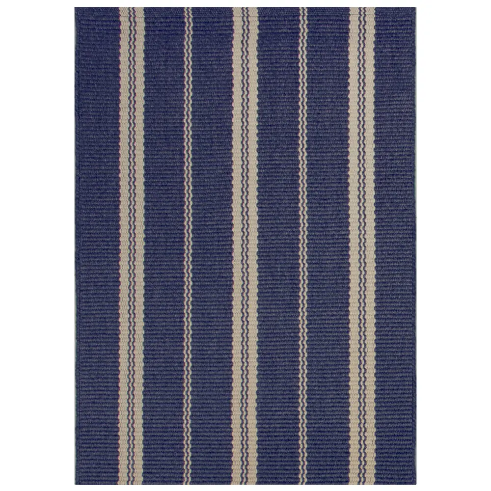 Liora Manne Mia Multi Stripe Indoor/Outdoor Area Rug Navy 2' x 3'