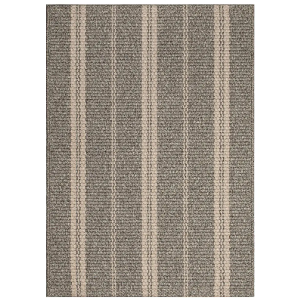 Liora Manne Mia Multi Stripe Indoor/Outdoor Area Rug Silver 2' x 3'