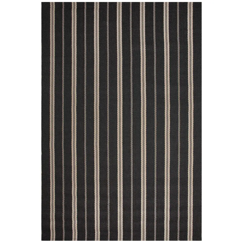 Liora Manne Mia Multi Stripe Indoor/Outdoor Area Rug Charcoal 5' x 7'6