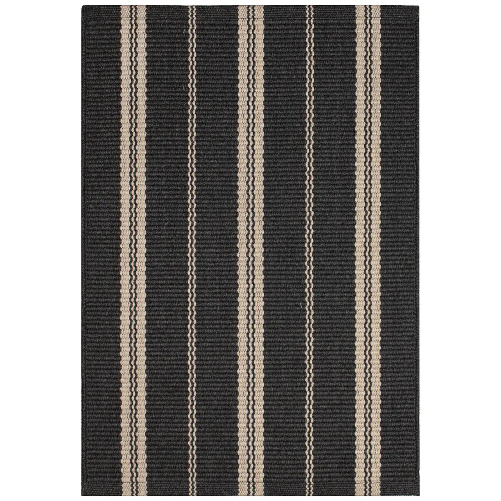 Liora Manne Mia Multi Stripe Indoor/Outdoor Area Rug Charcoal 2' x 3'