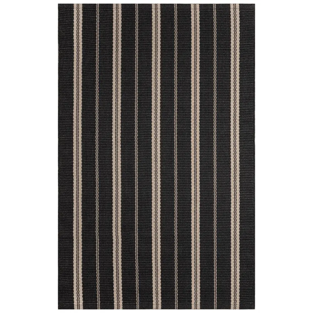 Liora Manne Mia Multi Stripe Indoor/Outdoor Area Rug Charcoal 3'6