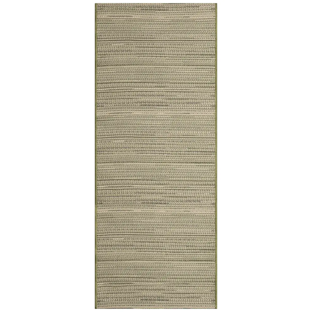 Liora Manne Miranda Tweed Stripe Indoor/Outdoor Area Rug Green 1'11