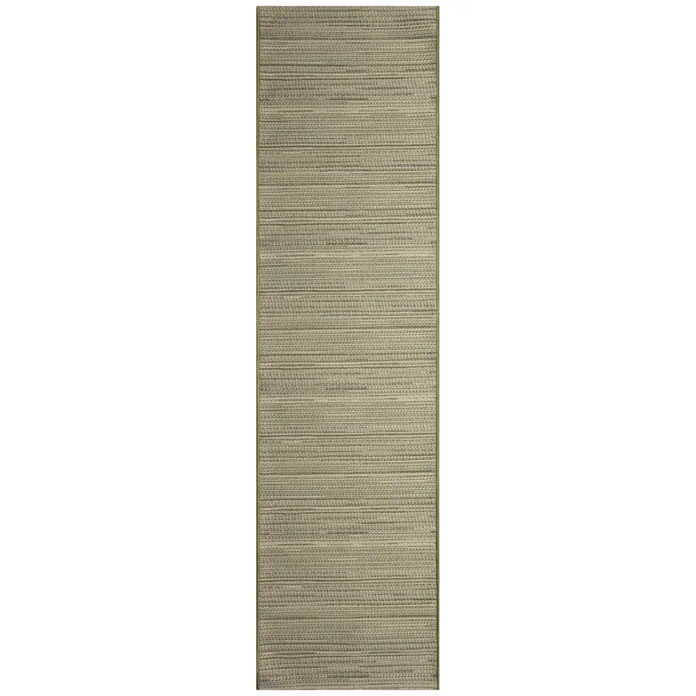 Liora Manne Miranda Tweed Stripe Indoor/Outdoor Area Rug Green 1'11