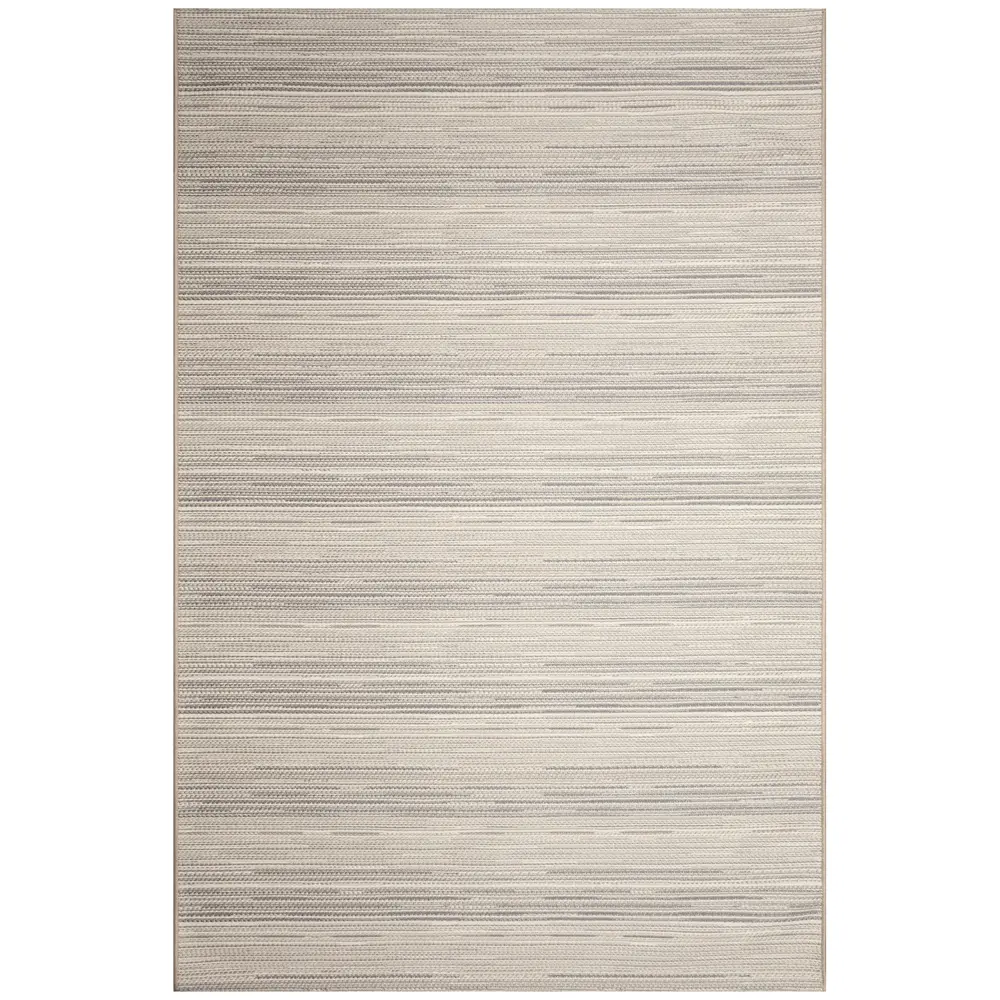 Liora Manne Miranda Tweed Stripe Indoor/Outdoor Area Rug Silver/brown 9'10