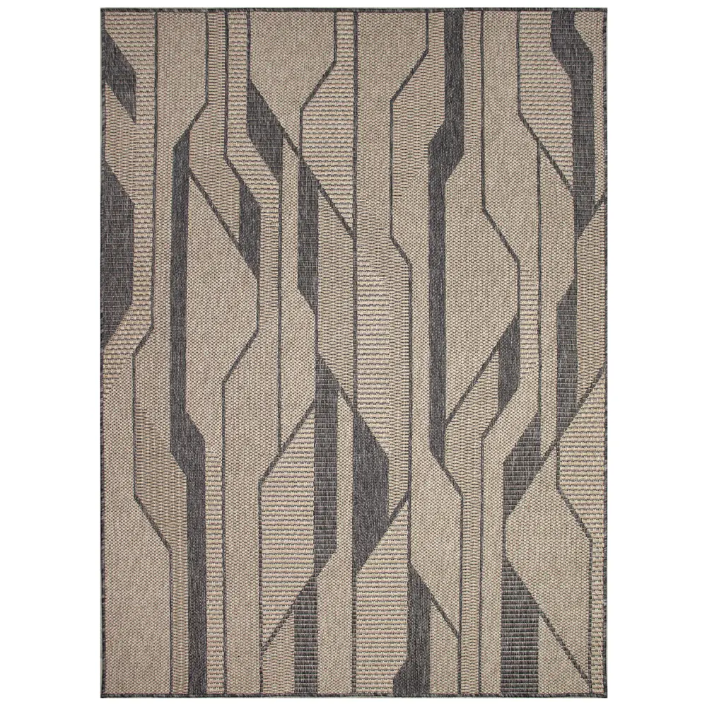 Liora Manne Monaco Vienna Indoor/Outdoor Area Rug Taupe 6'6