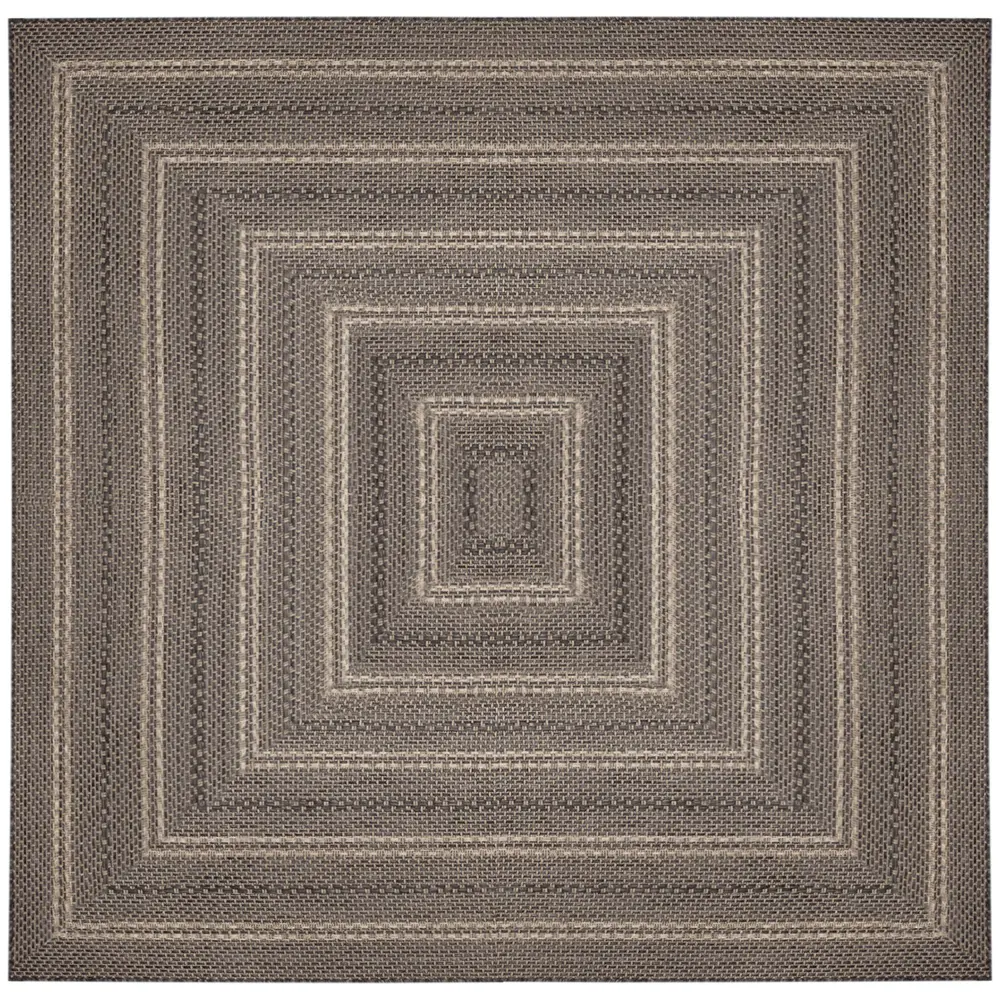 Liora Manne Monaco Multi Border Indoor/Outdoor Area Rug Black 7'10