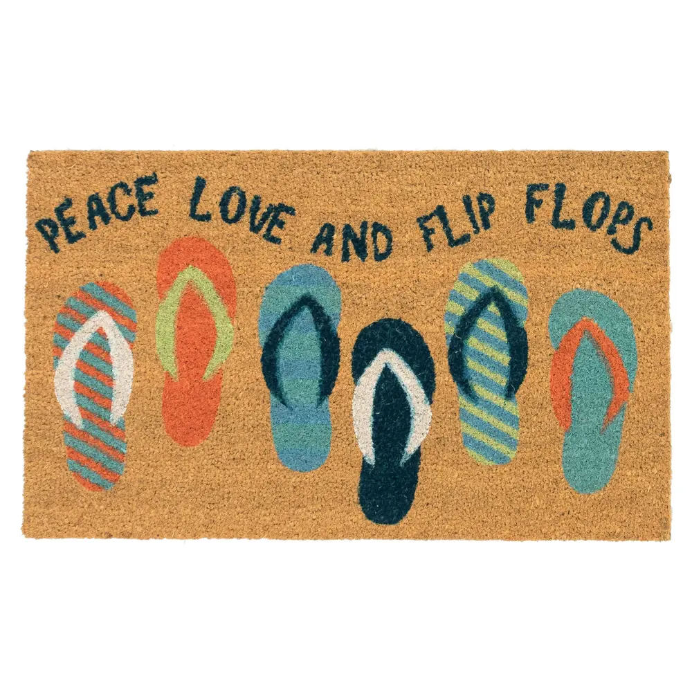 Liora Manne Natura Flip Flops Outdoor Mat Cool 2' x 3'
