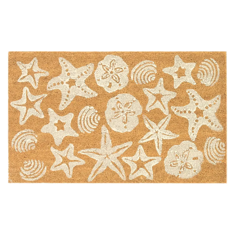 Liora Manne Natura Shells Outdoor Mat White 1'6