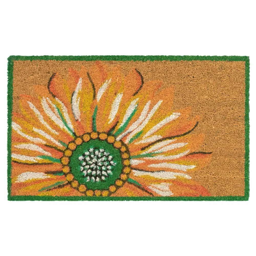 Liora Manne Natura Sunflower Outdoor Mat Yellow 2' x 3'