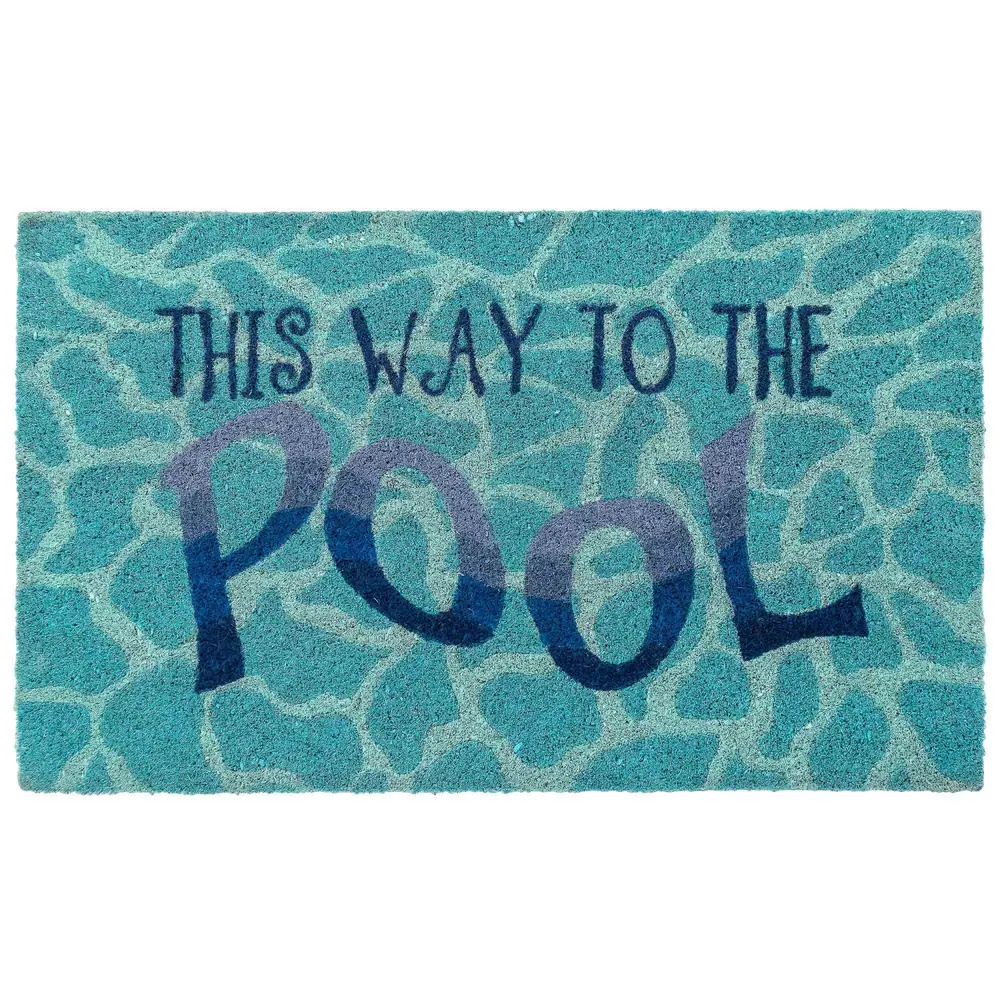 Liora Manne Natura This Way To The Pool Outdoor Mat Water 2' x 3'