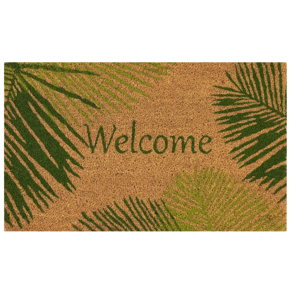 Liora Manne Natura Palm Border Outdoor Mat Green 2' x 3'