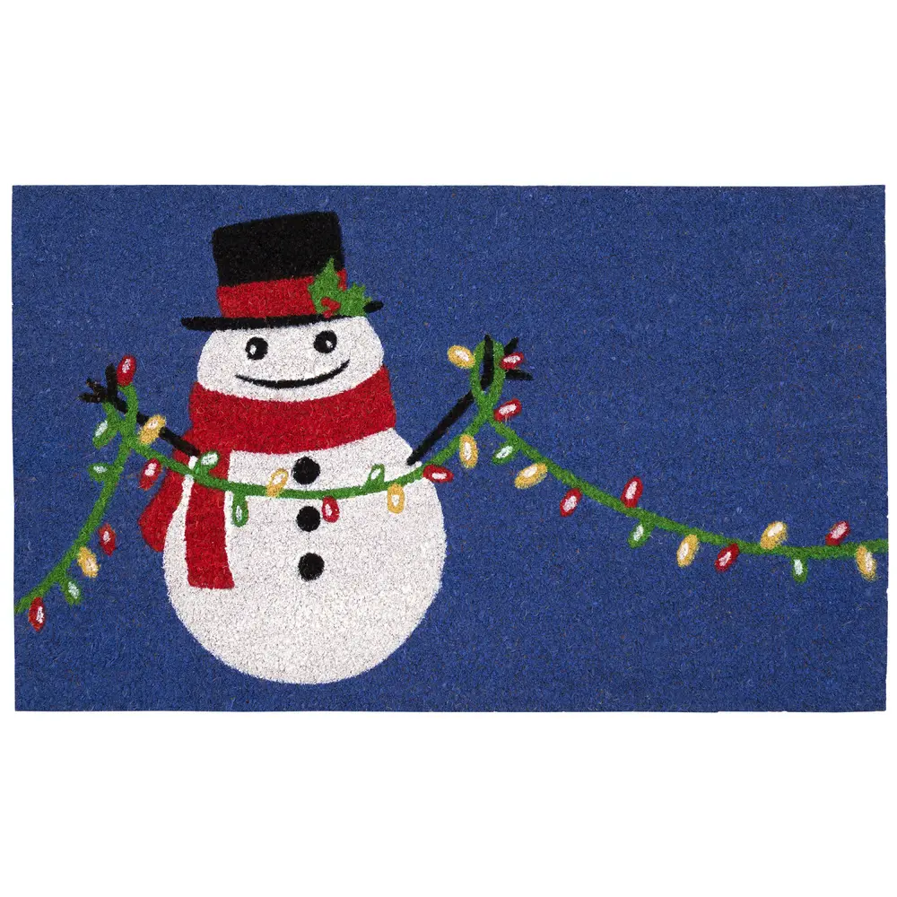 Liora Manne Natura Frosty And Bright Outdoor Mat Navy 1'6