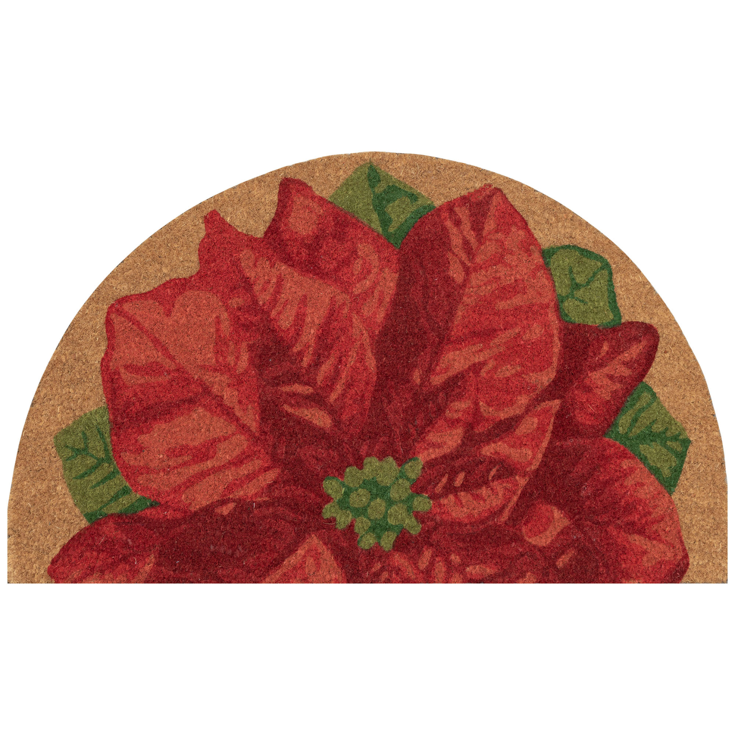 Liora Manne Natura Poinsettia Outdoor Mat Natural 1'6