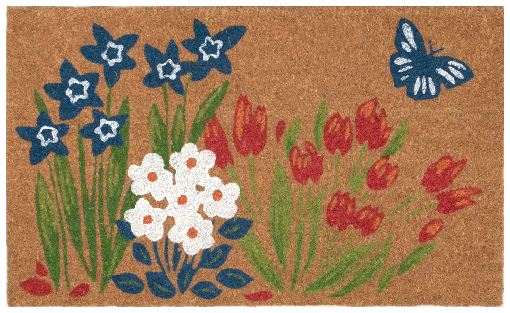 Liora Manne Natura Fresh Flowers Outdoor Mat Primary 1'6