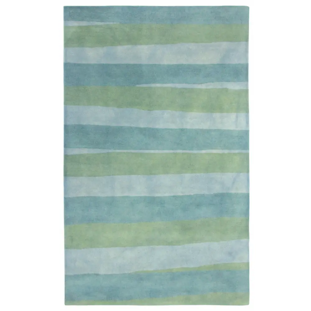 Liora Manne Piazza Stripes Indoor Area Rug Sea Breeze 5' x 7'6