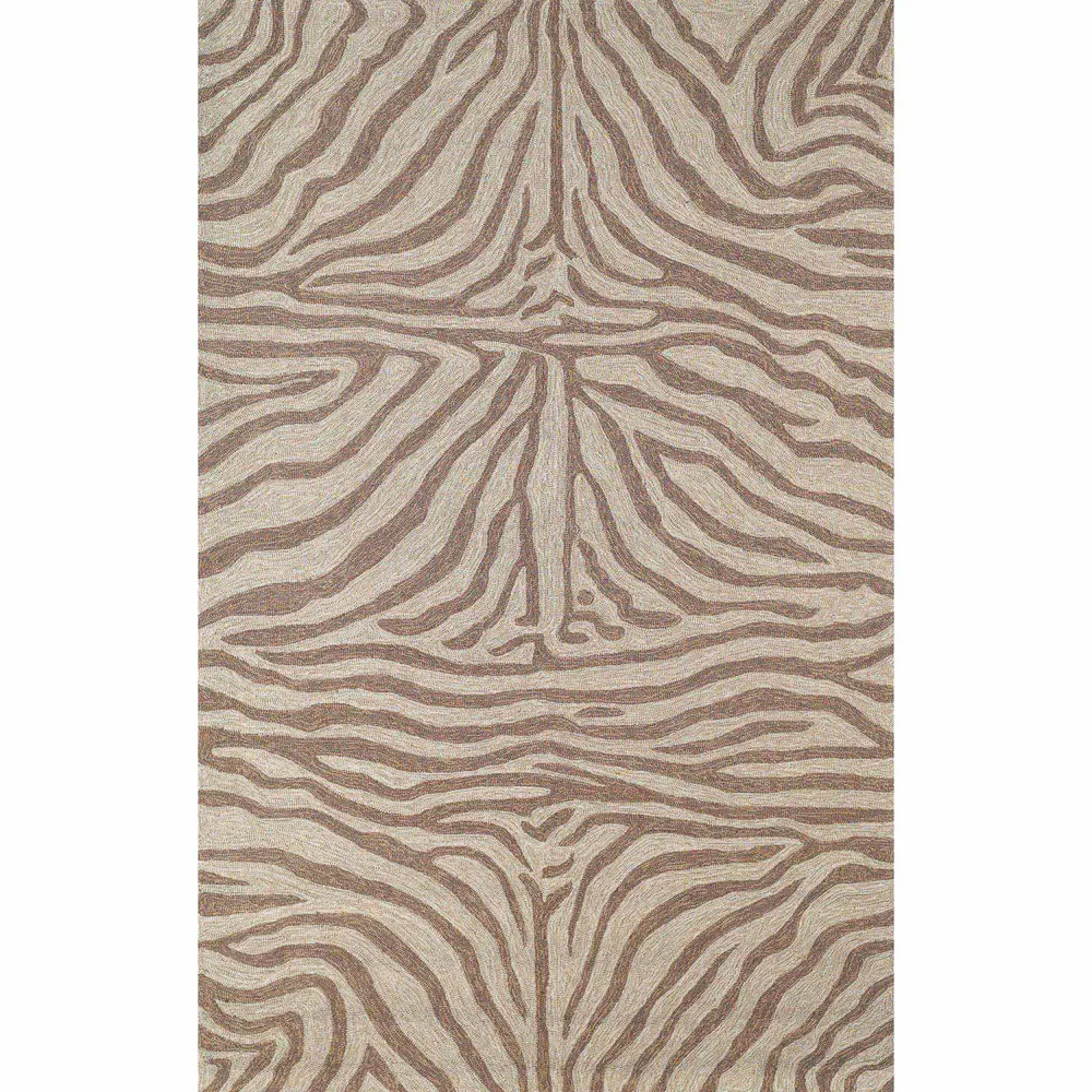 Liora Manne Ravella Zebra Indoor/Outdoor Area Rug Brown 7'6