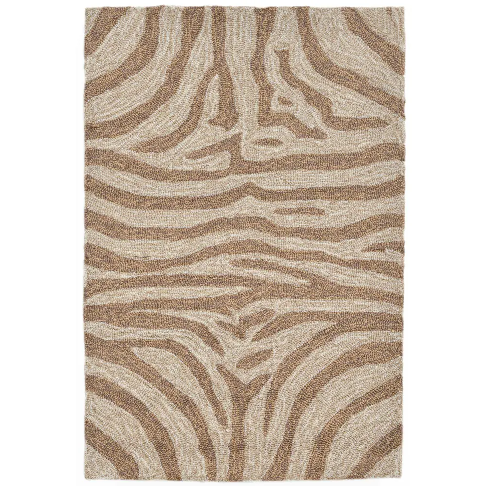 Liora Manne Ravella Zebra Indoor/Outdoor Area Rug Brown 2' x 3'