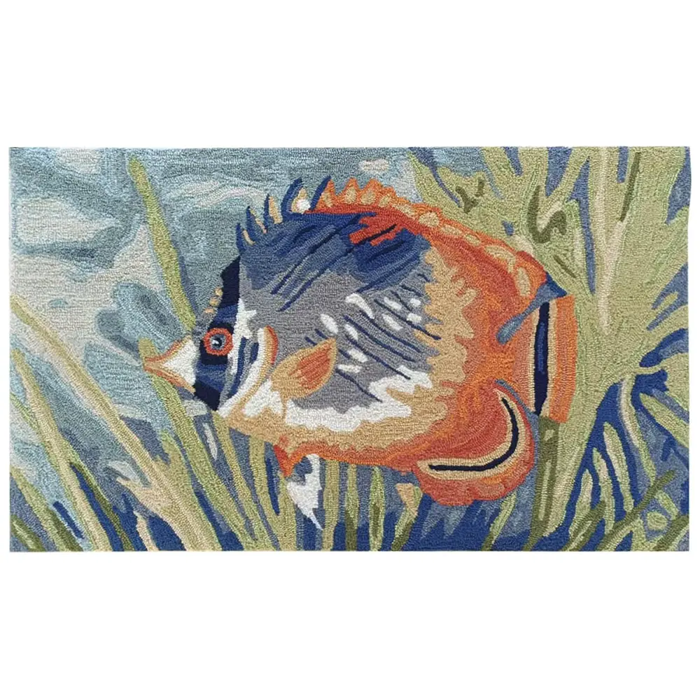 Liora Manne Ravella Tropical Fish Indoor/Outdoor Area Rug Ocean 2'6