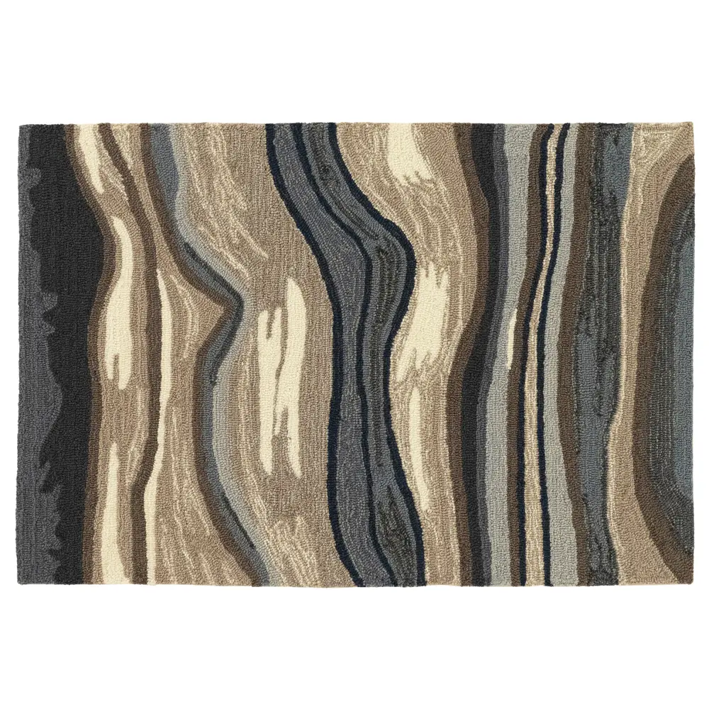 Liora Manne Ravella Ipanema Indoor/Outdoor Area Rug Blue/grey 2' x 3'