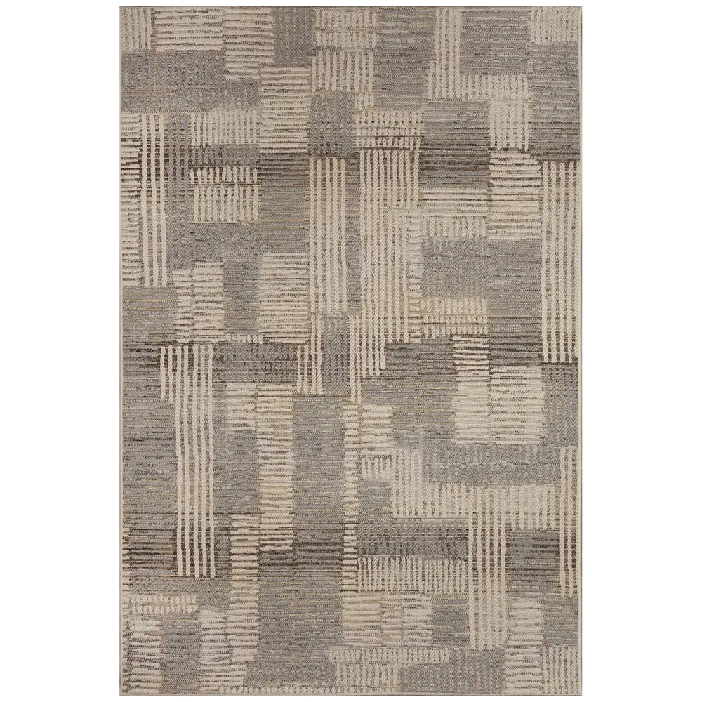 Liora Manne Riviera Lines Indoor/Outdoor Area Rug Neutral 5'3