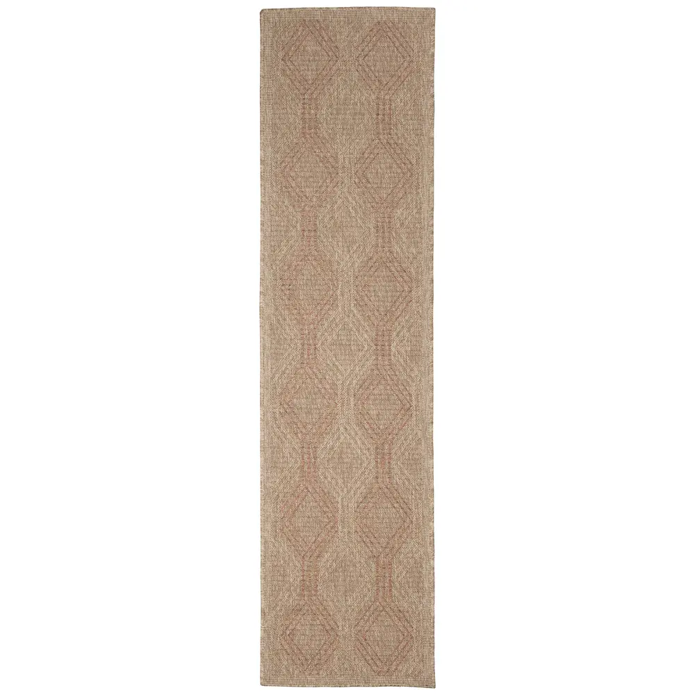 Liora Manne Sahara Links Indoor/Outdoor Area Rug Terracotta 1'11