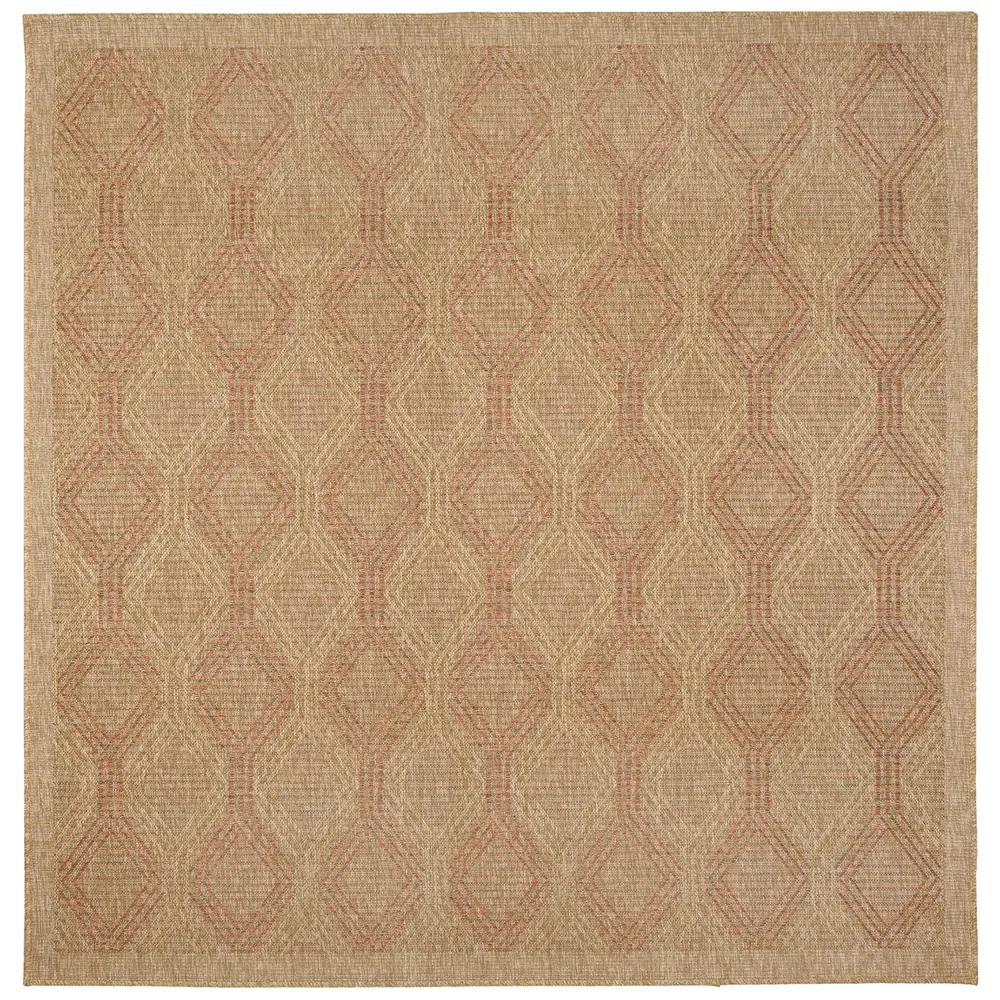 Liora Manne Sahara Links Indoor/Outdoor Area Rug Terracotta 7'10