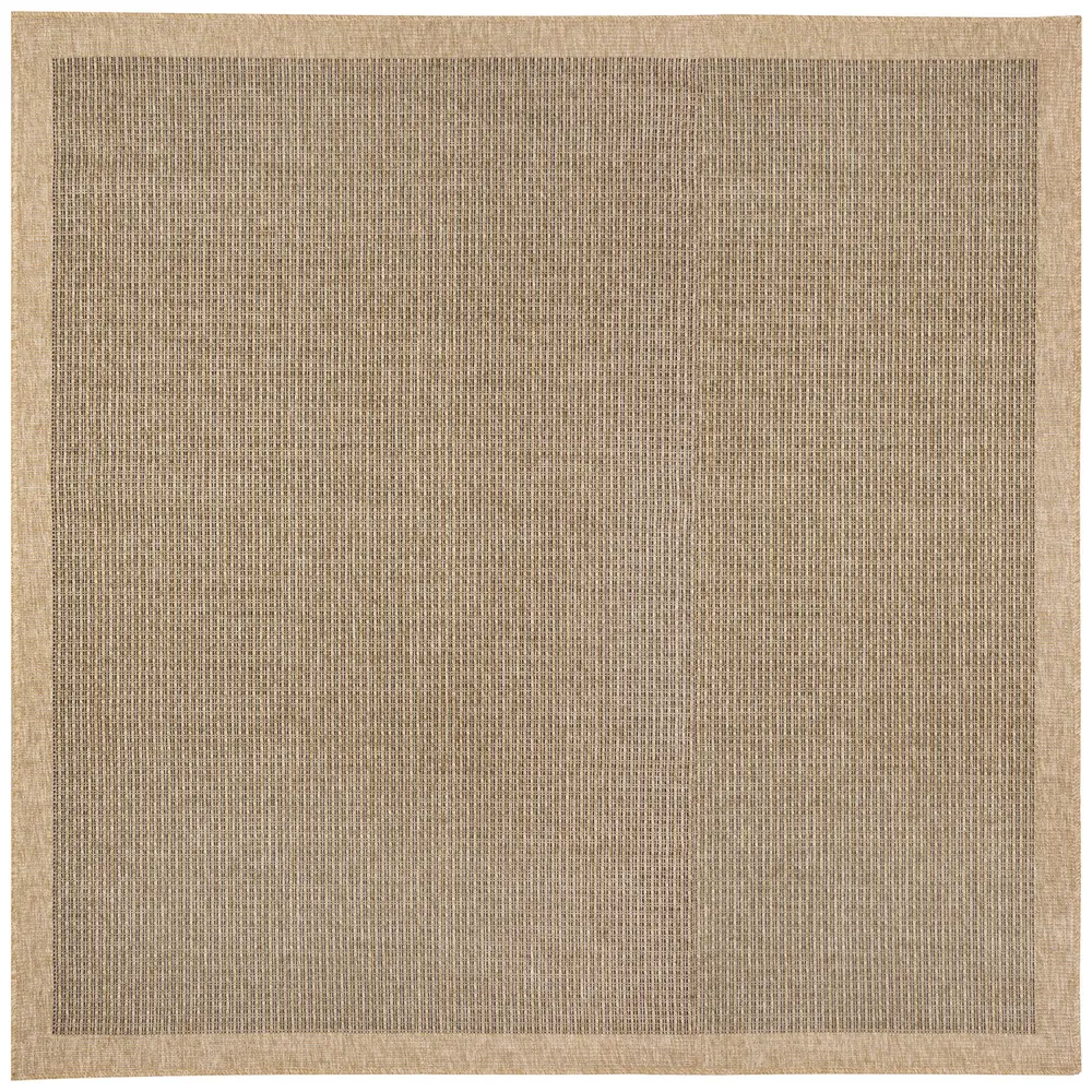 Liora Manne Sahara Texture Border Indoor/Outdoor Area Rug Natural 7'10