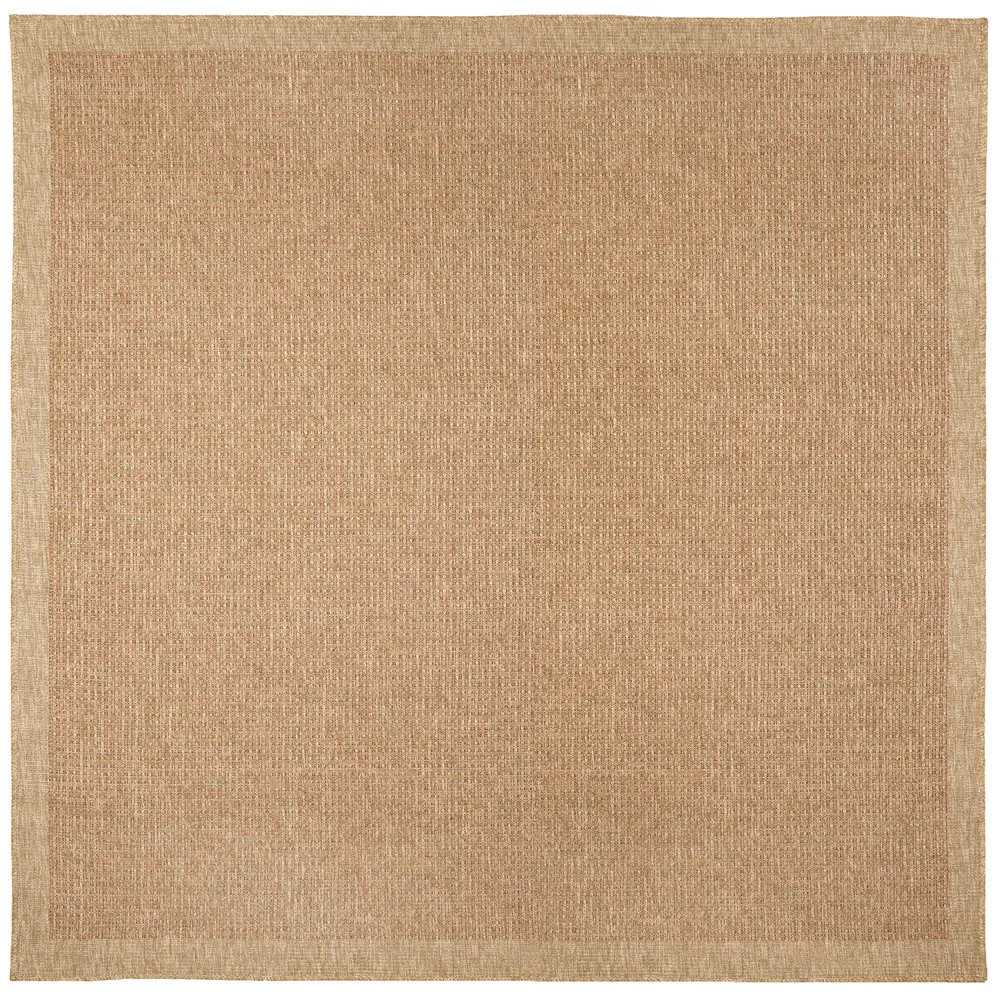 Liora Manne Sahara Texture Border Indoor/Outdoor Area Rug Terracotta 7'10