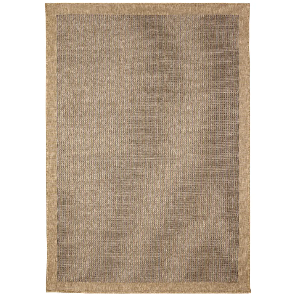 Liora Manne Sahara Texture Border Indoor/Outdoor Area Rug Navy 3'3