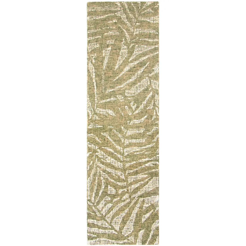 Liora Manne Savannah Olive Branches Indoor Area Rug Sage 2' x 7'6
