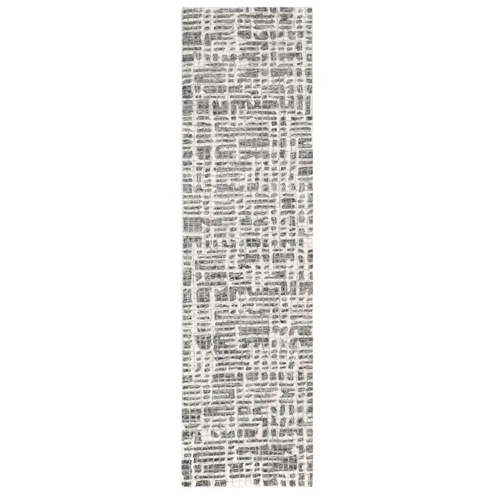 Liora Manne Savannah Grid Indoor Area Rug Charcoal 2' x 7'6
