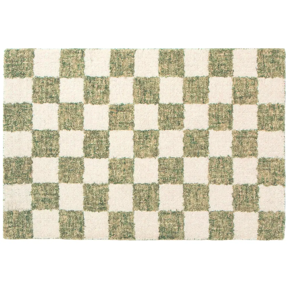 Liora Manne Savannah Checkerboard Indoor Area Rug Sage 2' x 3'