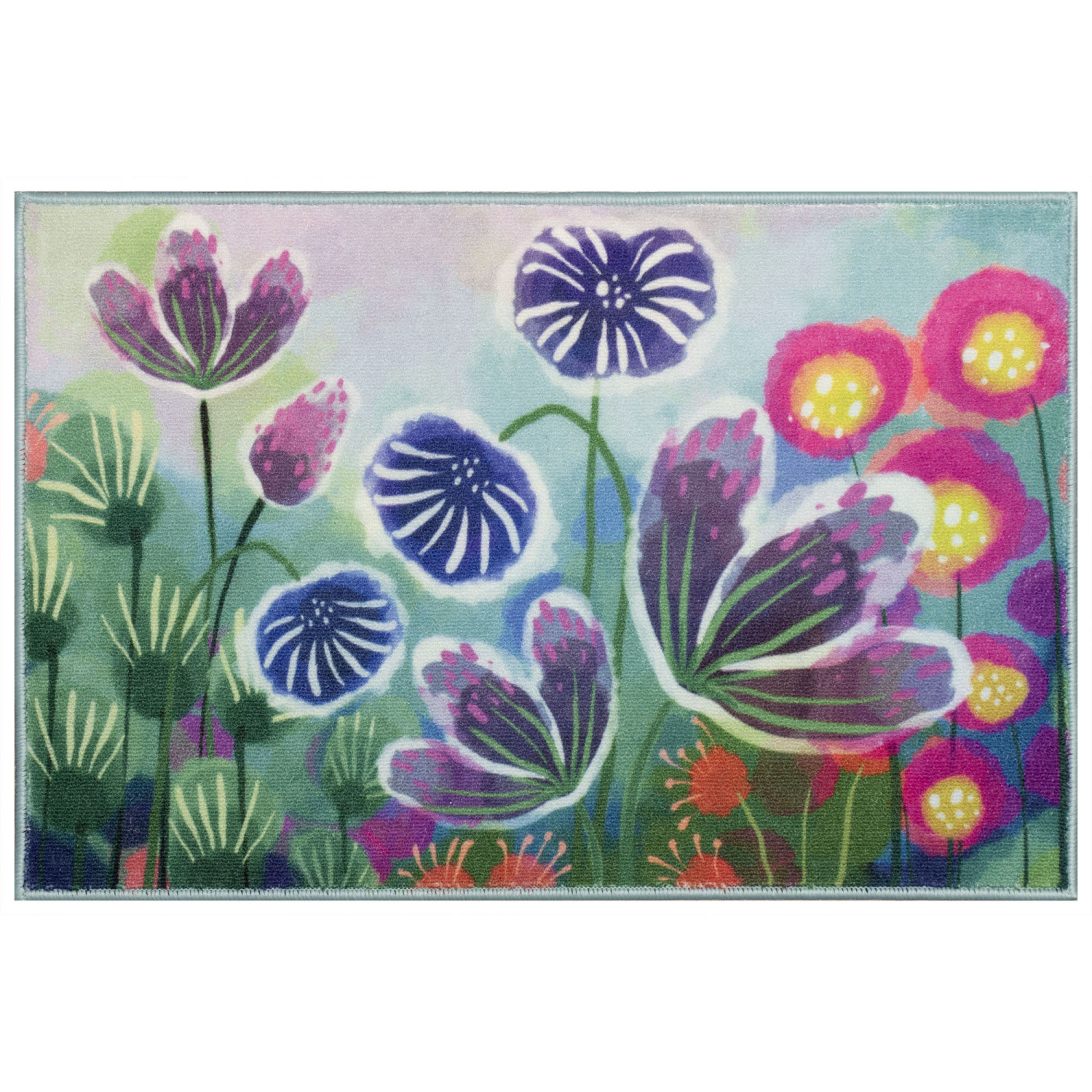 Liora Manne Siena Watercolor Wildflower Indoor Mat Multi 2' x 2'10