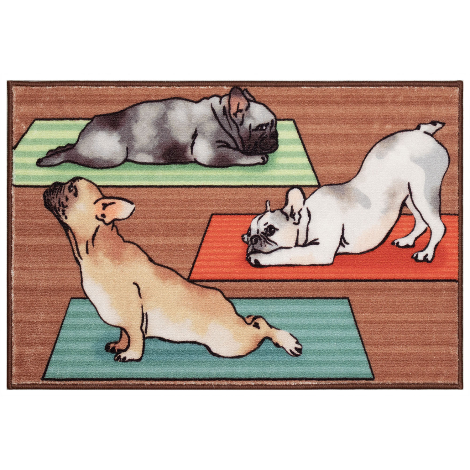 Liora Manne Siena Downward Dogs Indoor Mat Multi 2' x 2'10