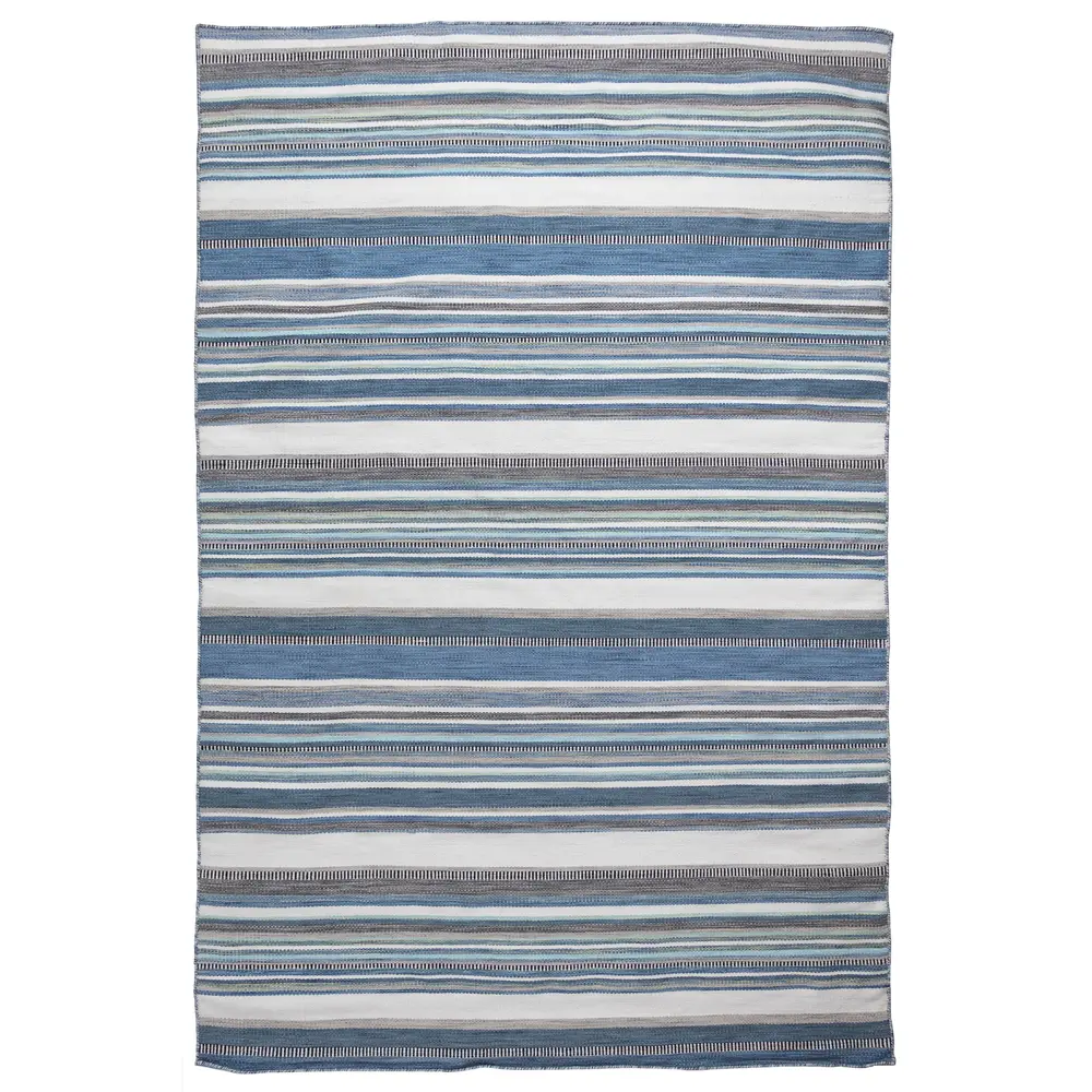 Liora Manne Sonoma Malibu Stripe Indoor/Outdoor Area Rug Seascape 5' x 7'6