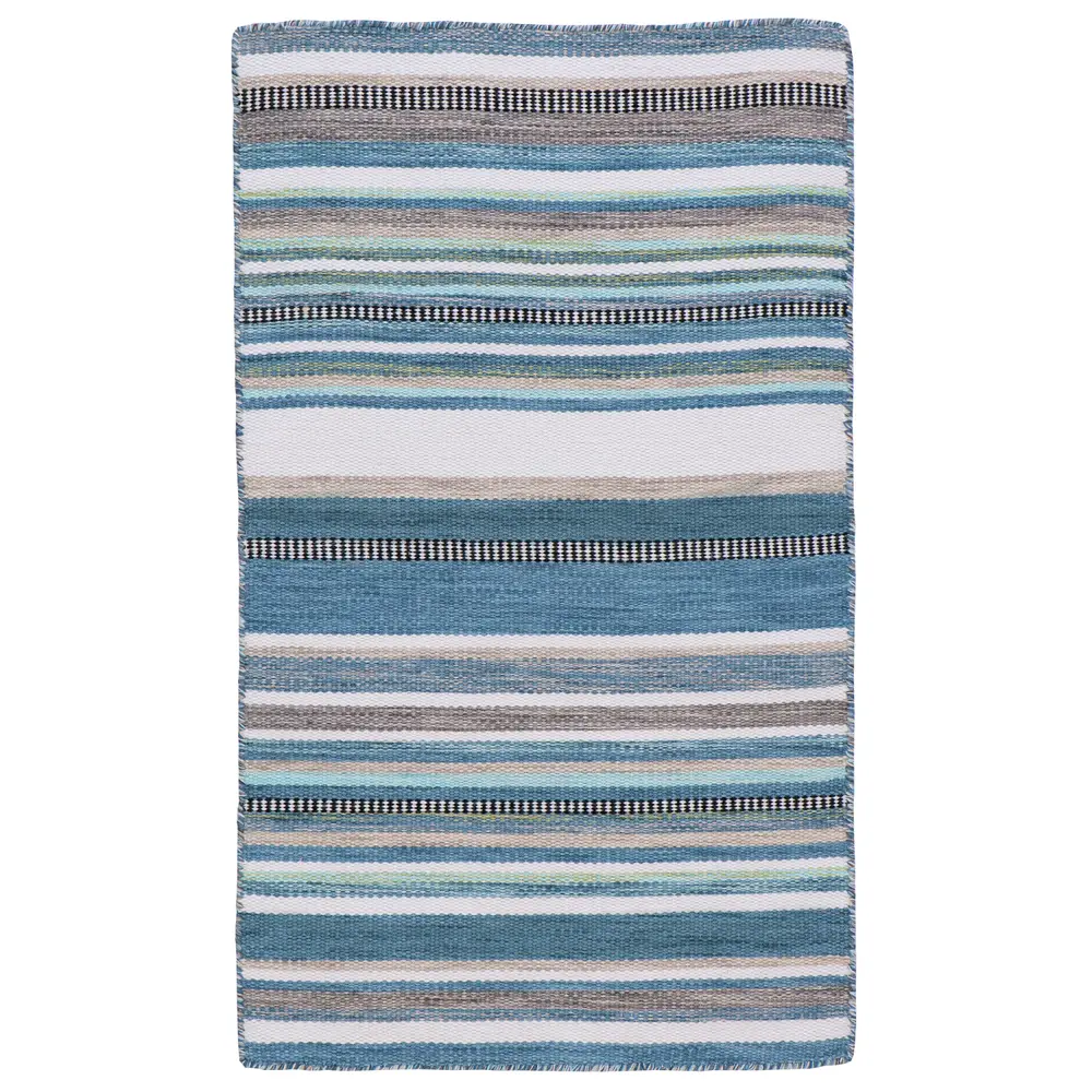 Liora Manne Sonoma Malibu Stripe Indoor/Outdoor Area Rug Seascape 2' x 3'