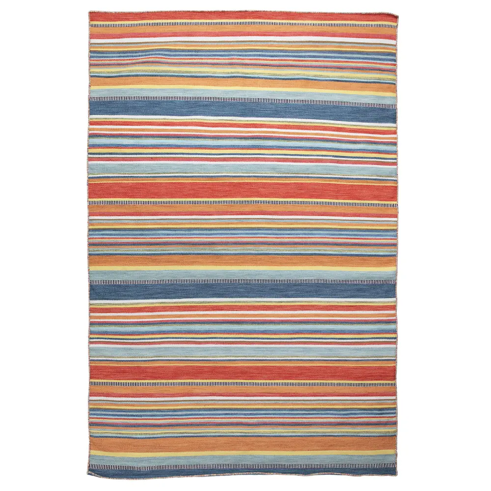 Liora Manne Sonoma Malibu Stripe Indoor/Outdoor Area Rug Sunscape 5' x 7'6