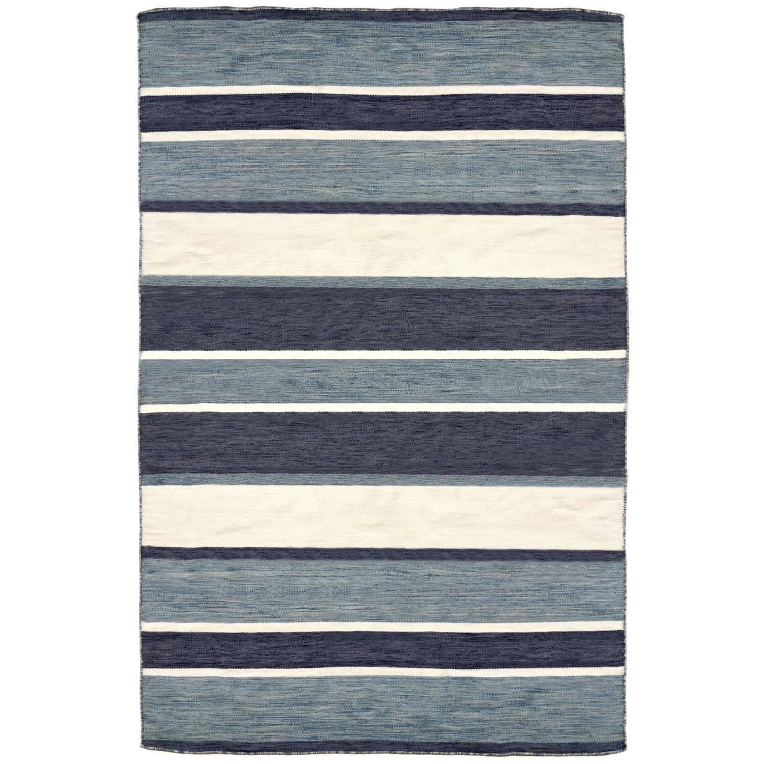 Liora Manne Sorrento Boat Stripe Indoor/Outdoor Area Rug Navy 5' x 7'6