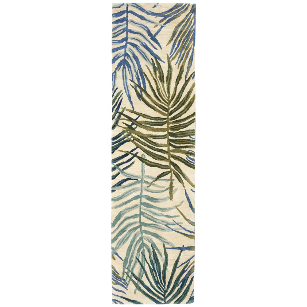 Liora Manne Tivoli La Palma Indoor Area Rug Cream 2' x 7'6