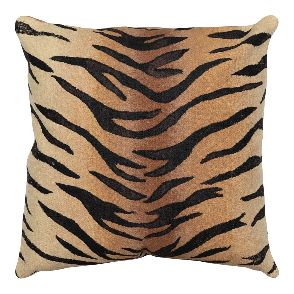 Liora Manne Visions I Tiger Indoor/Outdoor Pillow Brown 20