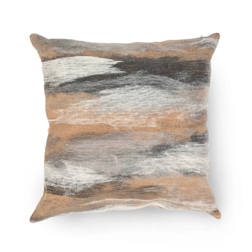 Liora Manne Visions I Vista Indoor/Outdoor Pillow Taupe 20