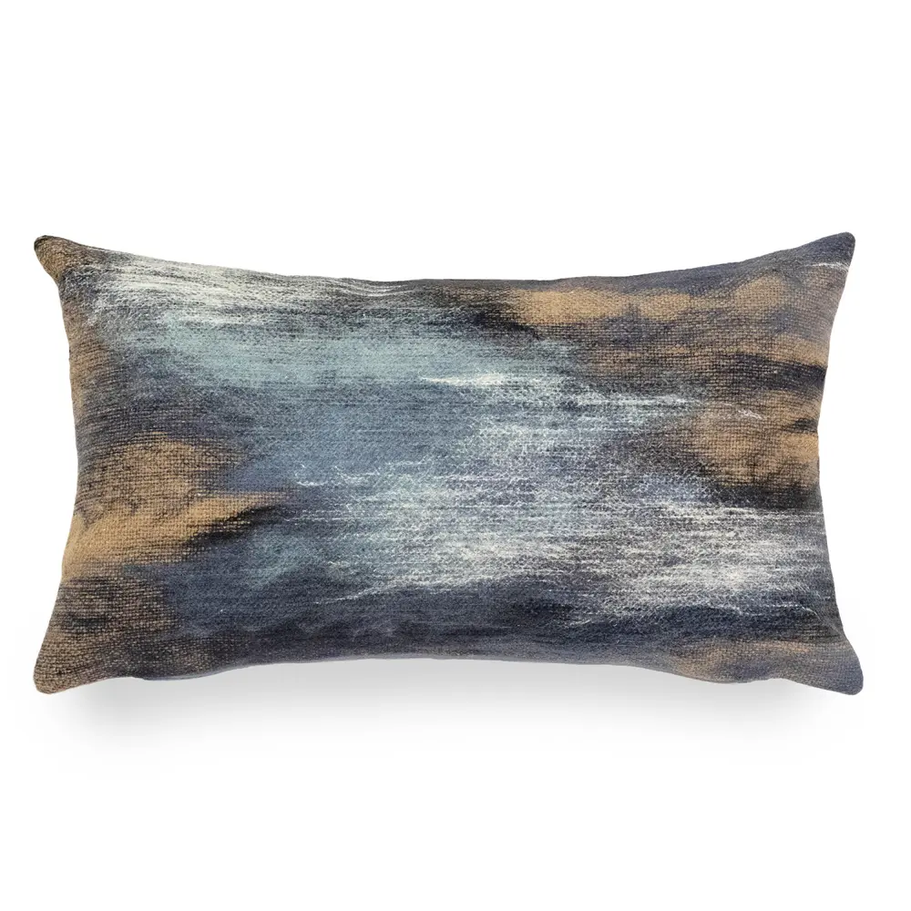 Liora Manne Visions I Vista Indoor/Outdoor Pillow Denim 12
